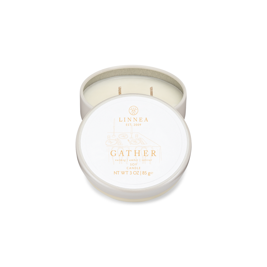 Linnea & Co. Gather Petite 2-Wick Candle