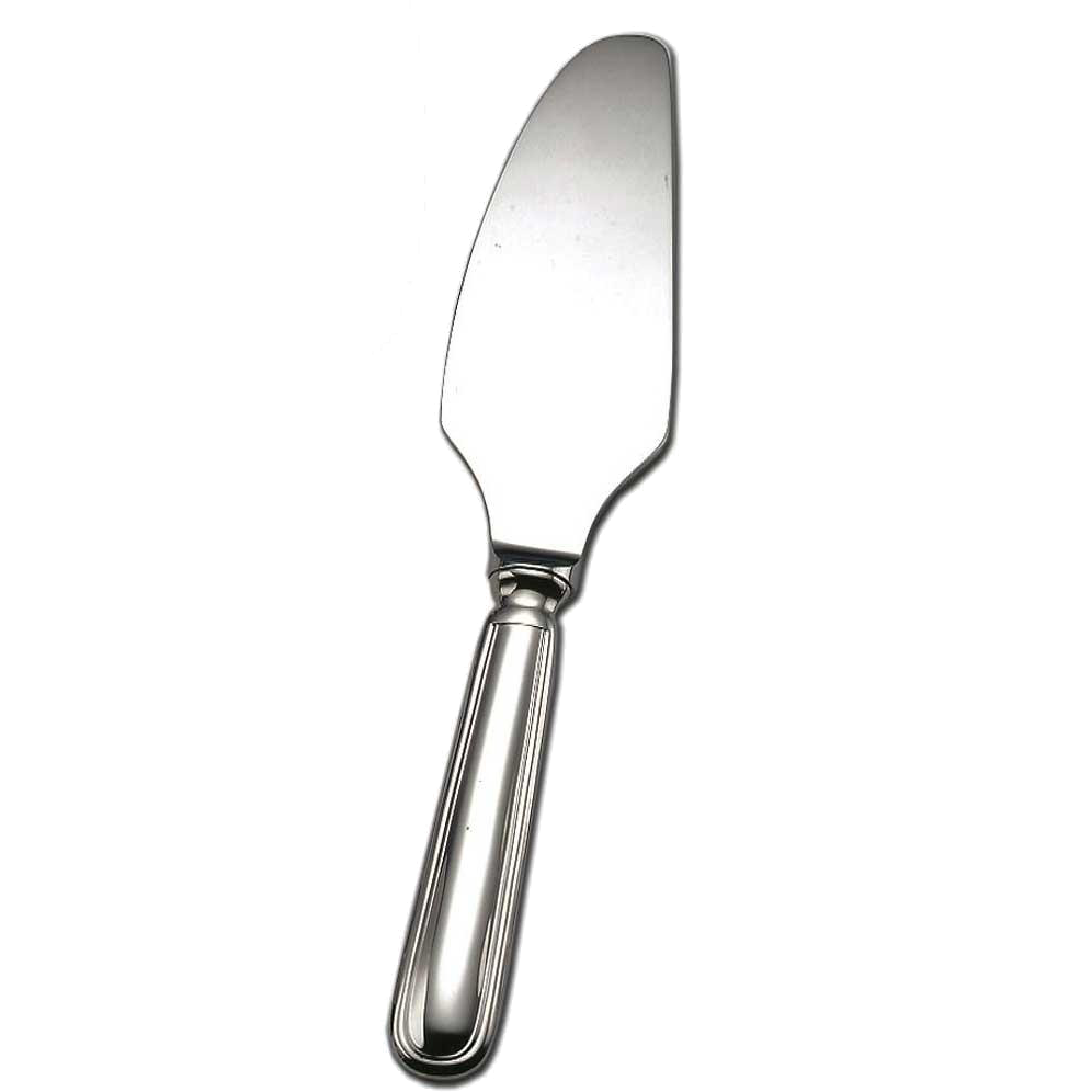 A silver cake or pie knife
