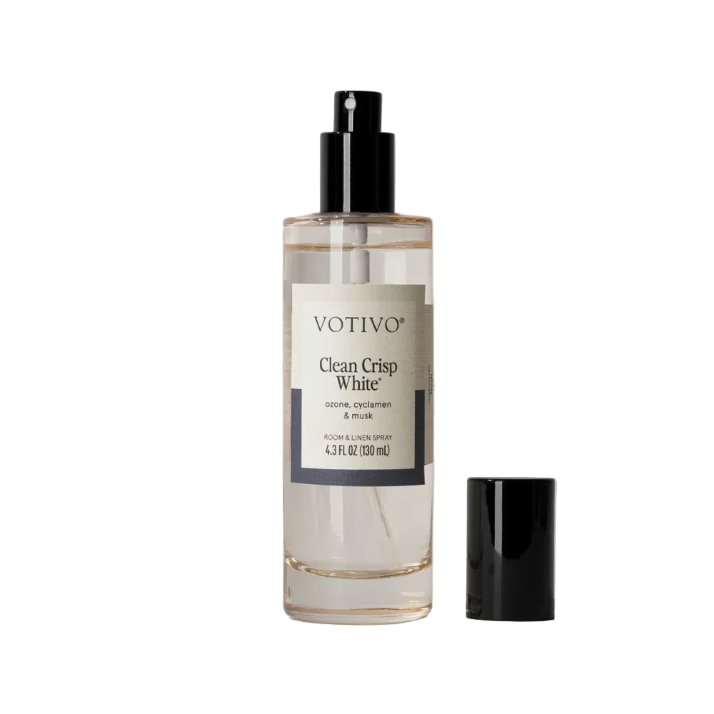 Votivo Clean Crisp White room spray bottle