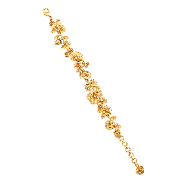 Gold floral bracelet 