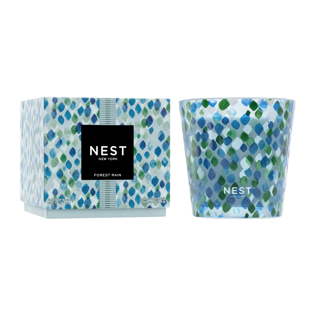 Nest Forest Rain Decorative 3-Wick Candle