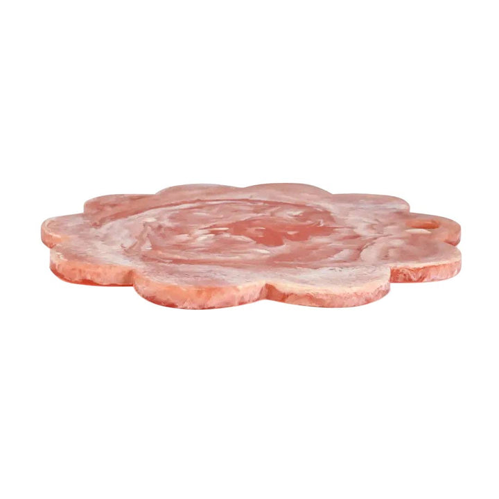 Pink Scallop Resin Charcuterie Board 12"