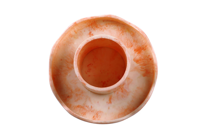Pink Scallop Resin Cake Stand