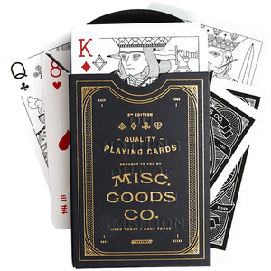 misc goods co Black Playing Cards