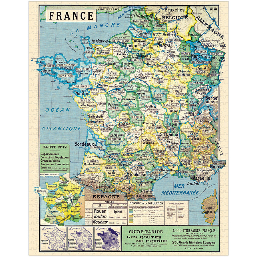 Map of France 1000 Piece Puzzle