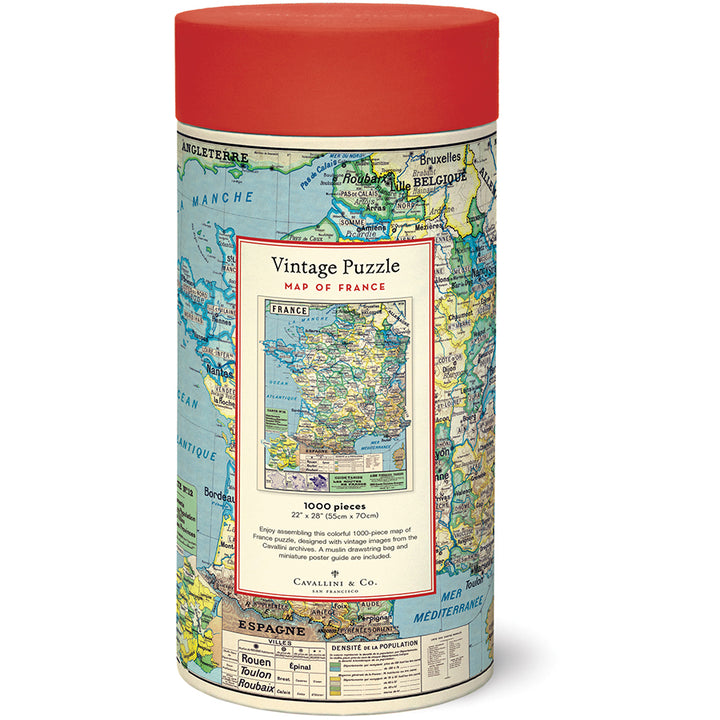 Map of France 1000 Piece Puzzle