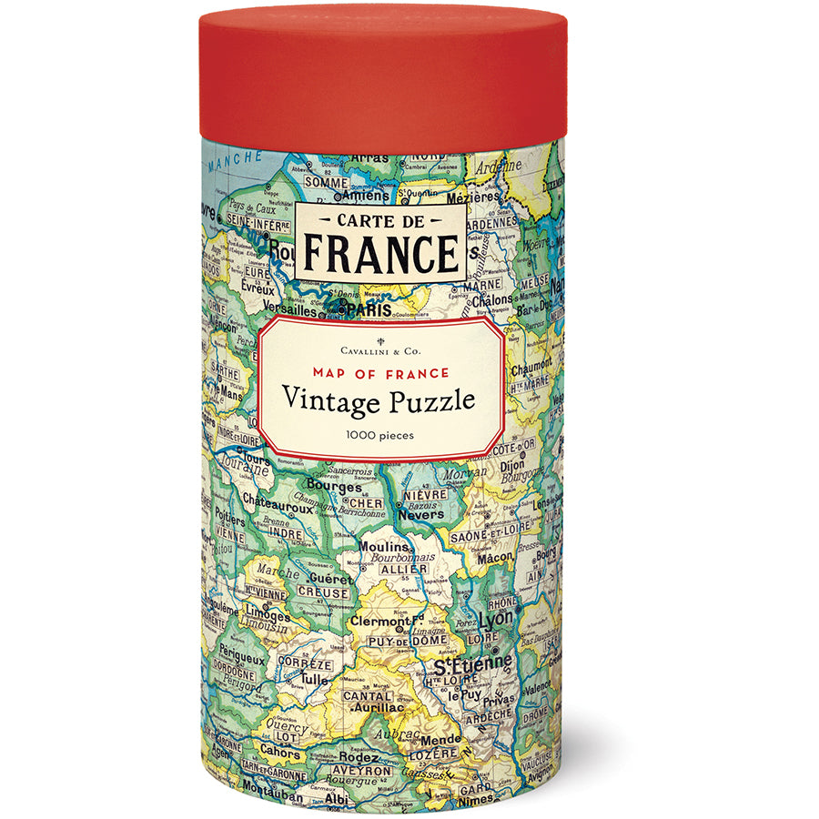 Map of France 1000 Piece Puzzle
