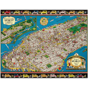 New York Map 1000 Piece Puzzle