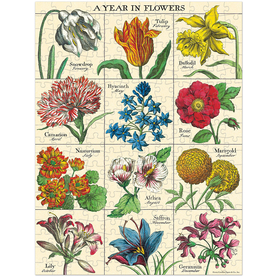 A Year in Flowers Mini Puzzle