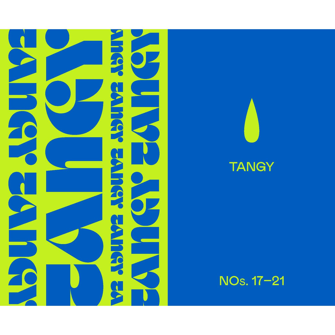 A chapter title page for a recipe book titled Tangy