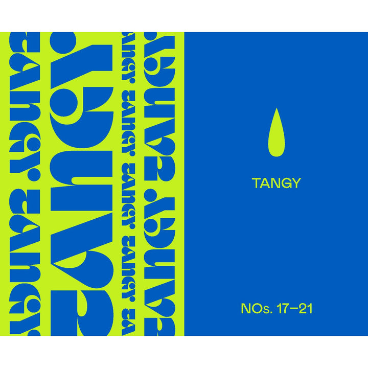 A chapter title page for a recipe book titled Tangy