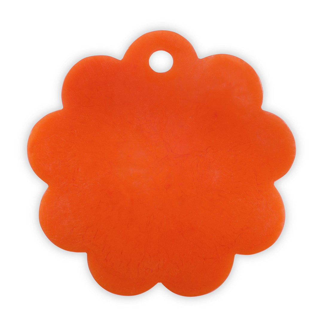 Orange Scallop Resin Charcuterie Board 9"