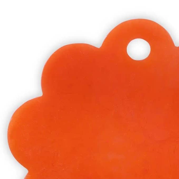Orange Scallop Resin Charcuterie Board 9"