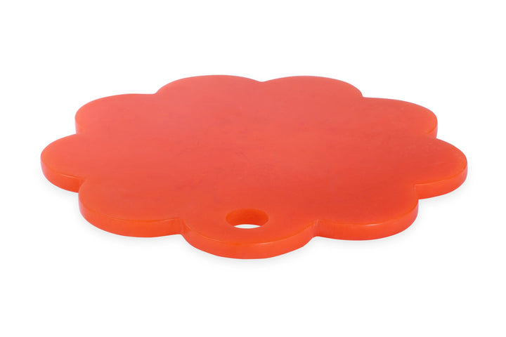 Orange Scallop Resin Charcuterie Board 9"