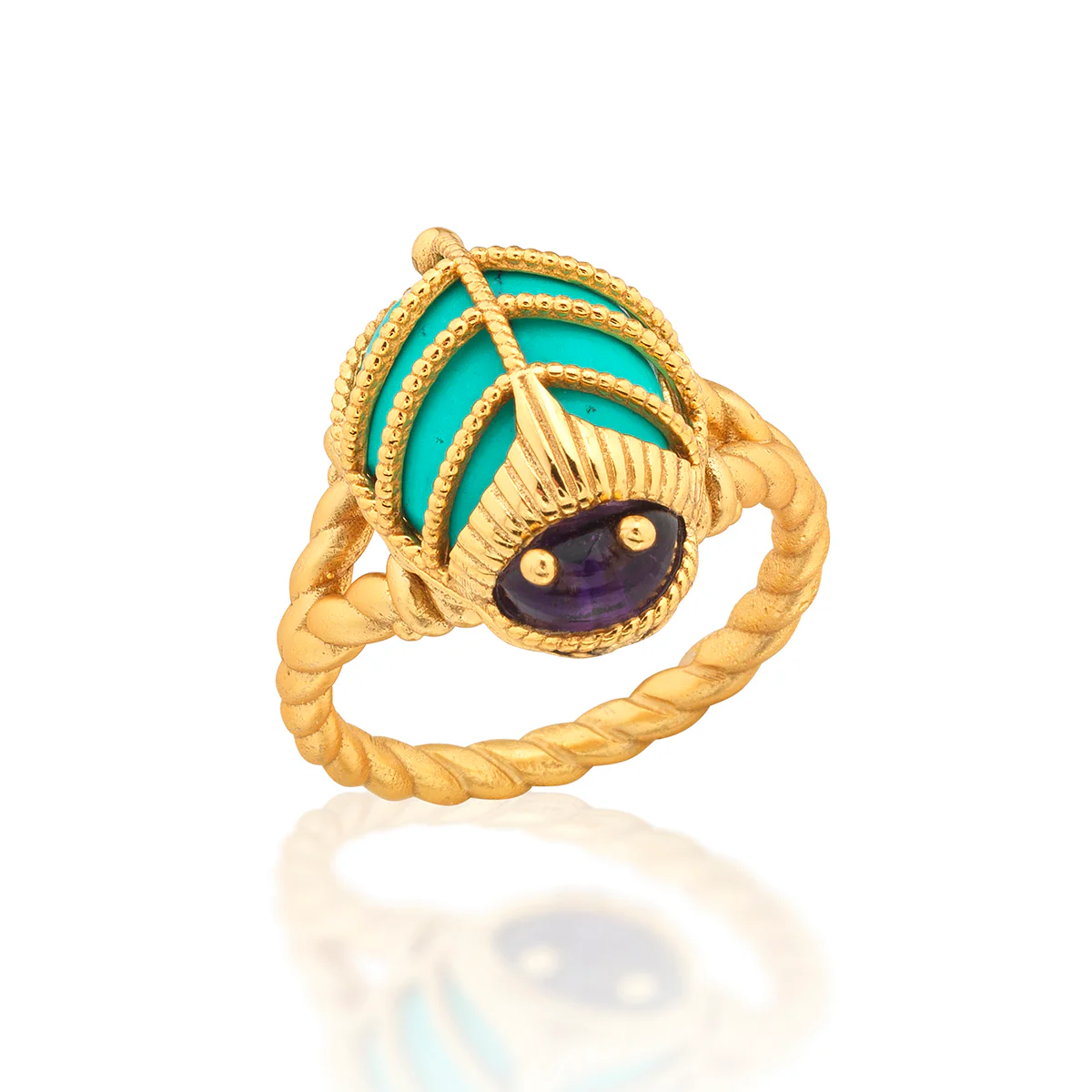 Scarab Petite Ring – Charleston Street