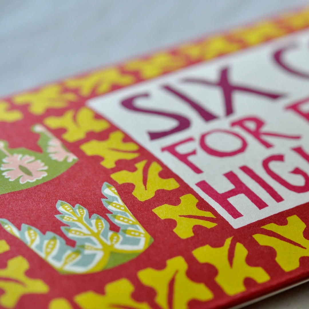 colorful paper crown package