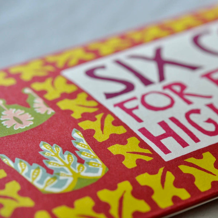 colorful paper crown package