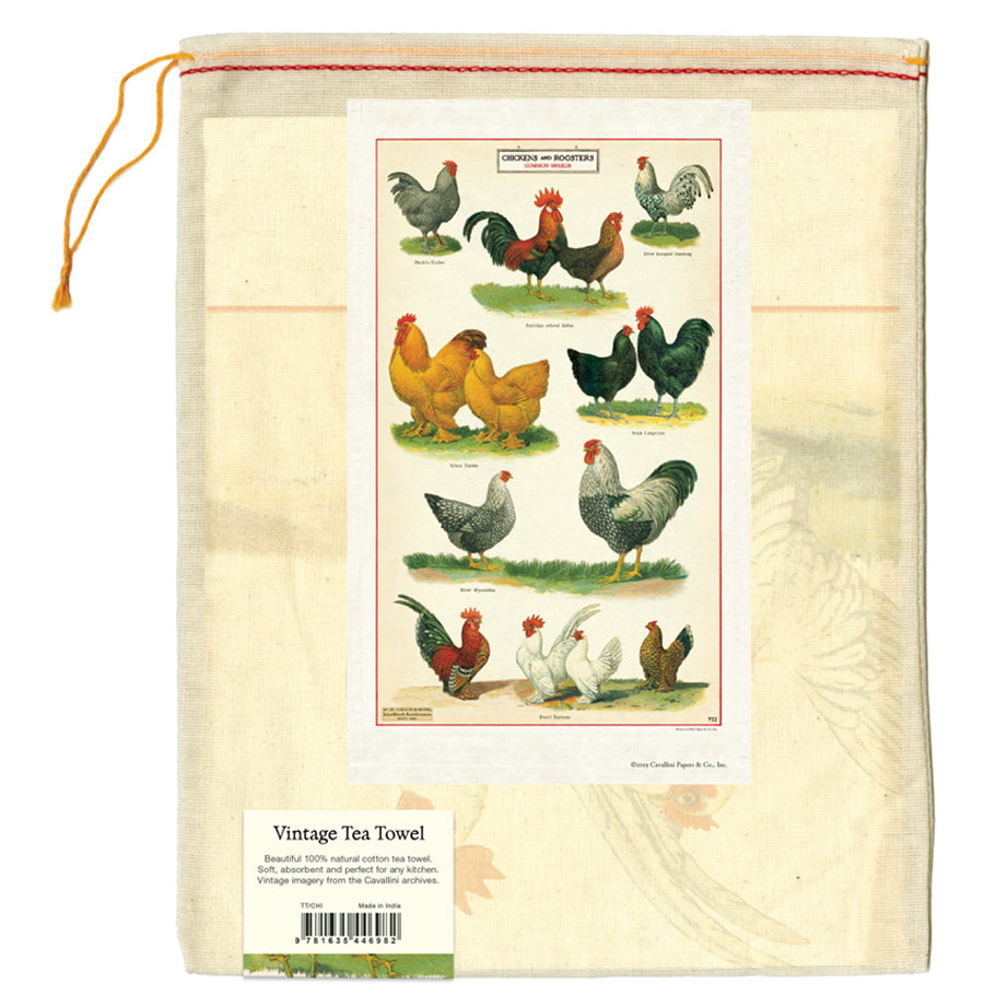 Chickens Tea Towel