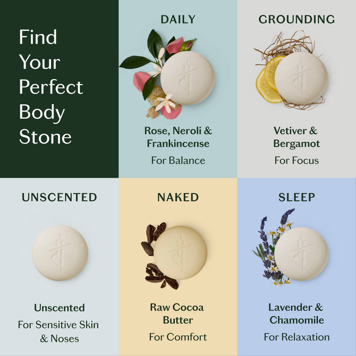 Unscented Stone Deep Moisturizing Lotion Bar