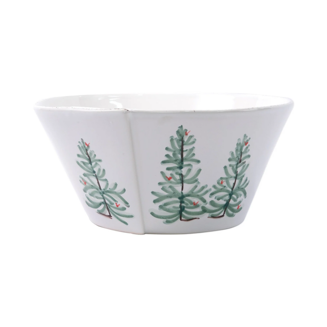 Vietri Lastra Holiday Stacking Serving Bowl Large