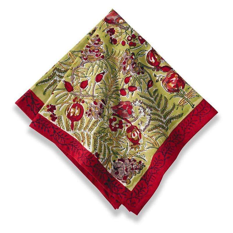 Winter Garden Red & Green Napkin Set/6