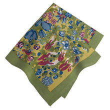 Load image into Gallery viewer, couleur nature jardin blue and vert napkin
