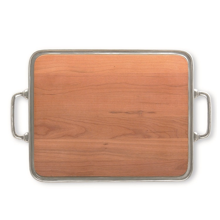 Match Pewter Cheese Tray with Handles