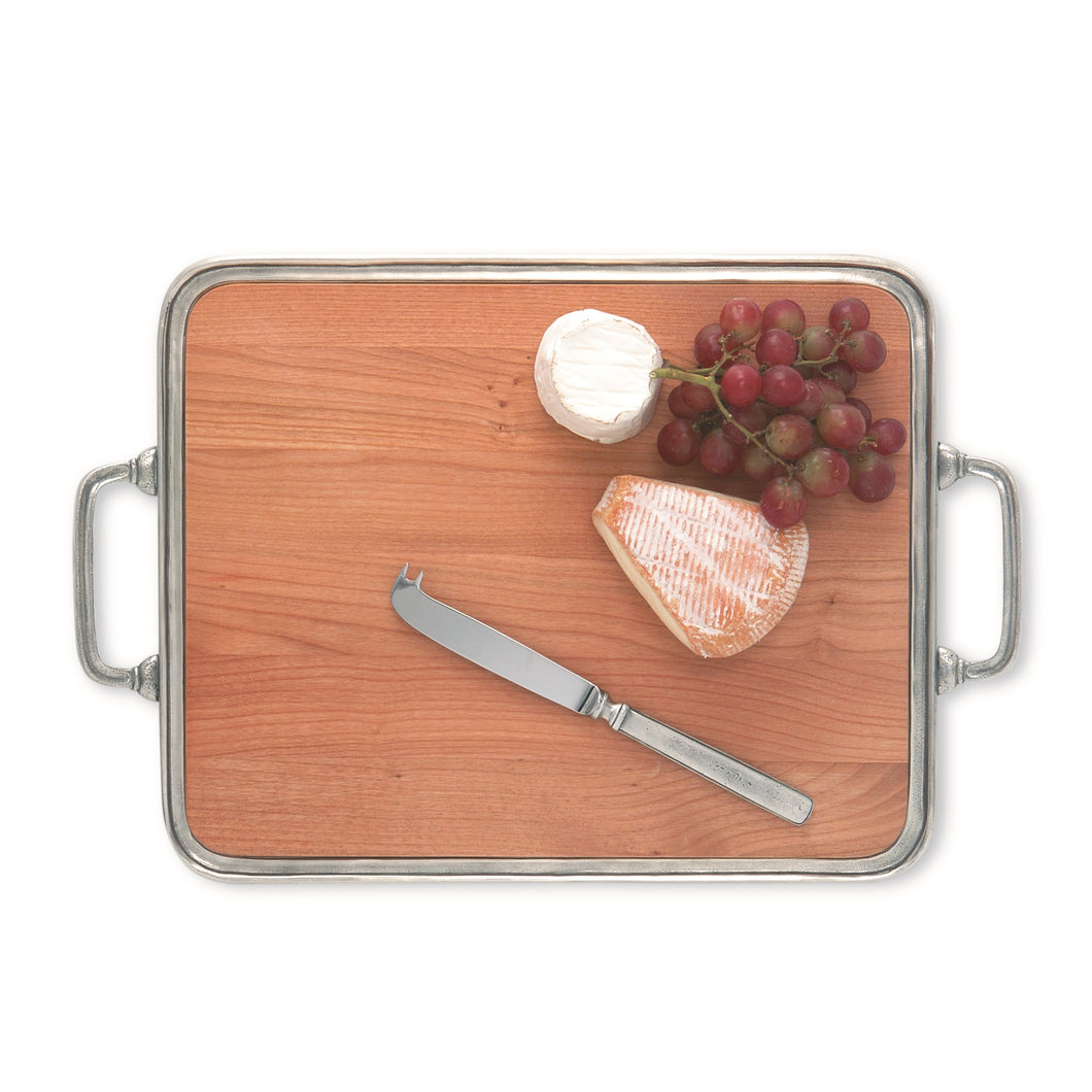 Match Pewter Cheese Tray with Handles