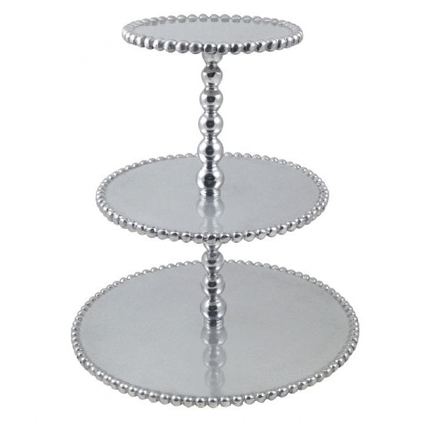 Mariposa Pearl 3-Tiered Cupcake Server