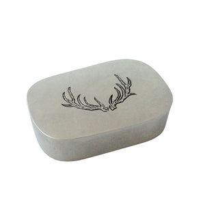 Match Pewter Simple Covered Antler Box