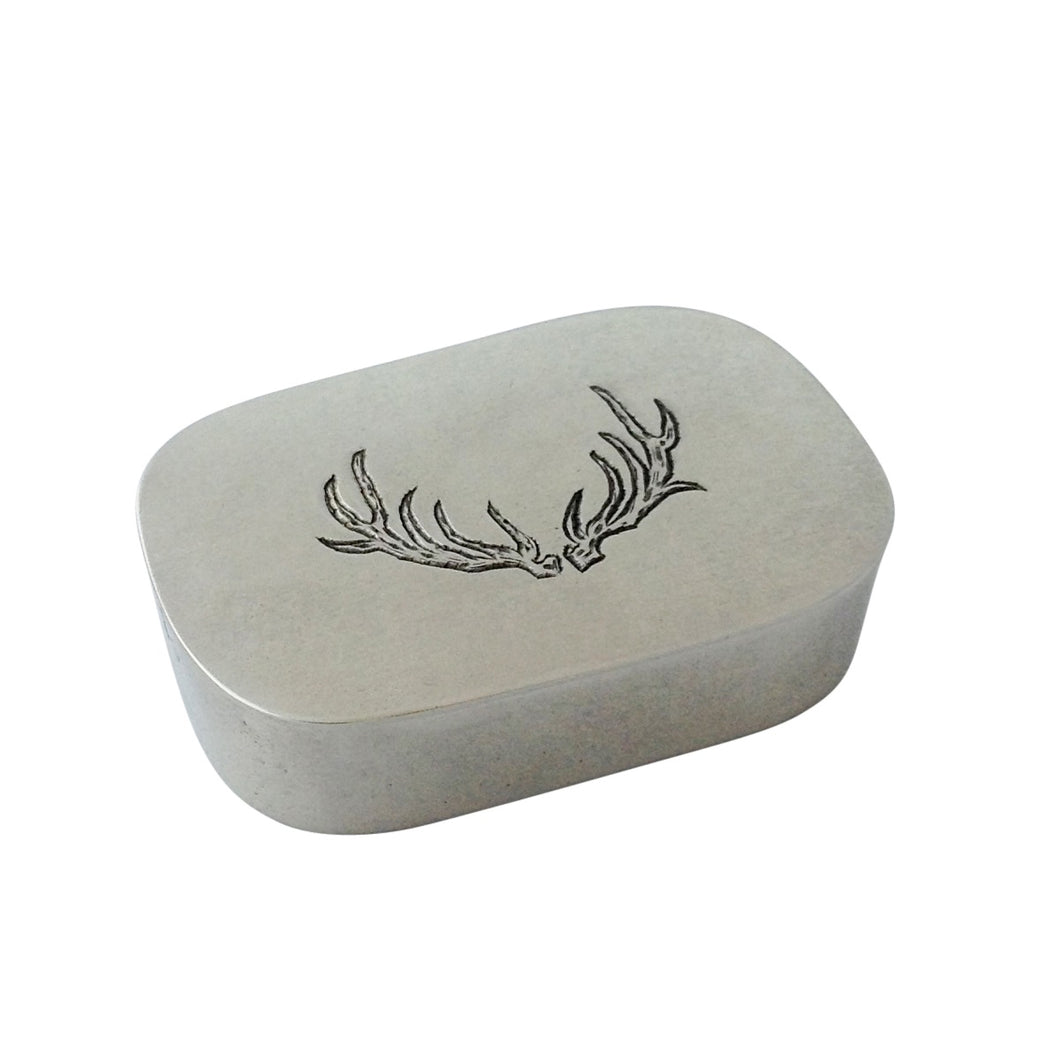 Match Pewter Simple Covered Antler Box