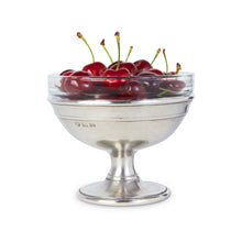 Load image into Gallery viewer, Match Pewter Dessert Dish w/ Glass Insert
