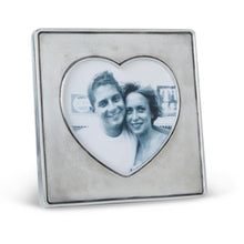 Load image into Gallery viewer, Match Pewter Heart in Square Frame

