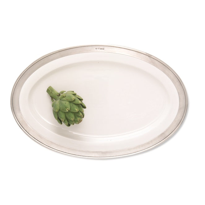 Match Pewter Convivio Oval Serving Platter, Large