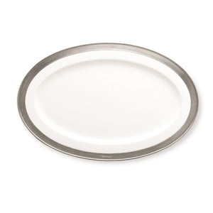 Match Pewter Convivio Oval Serving Platter, Medium