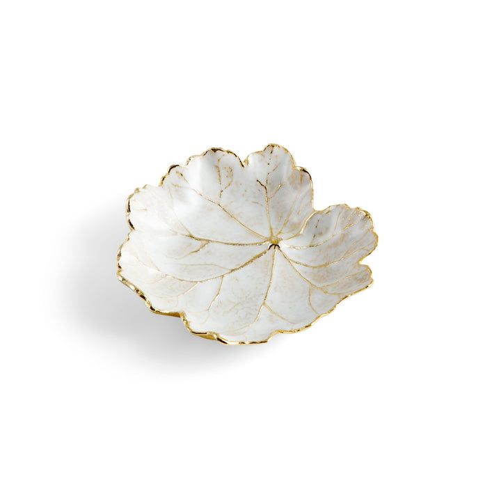 Michael Aram Winter Leaves Geranium Dish