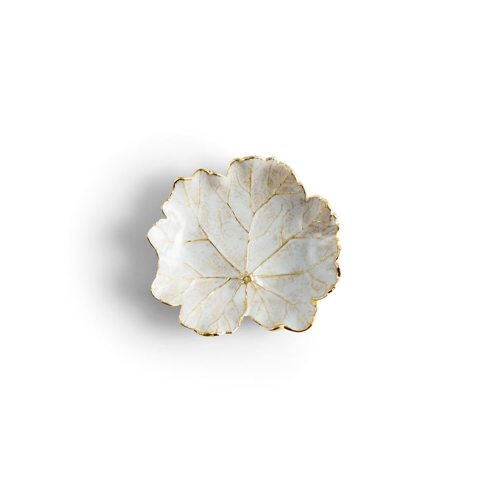 Michael Aram Winter Leaves Geranium Dish