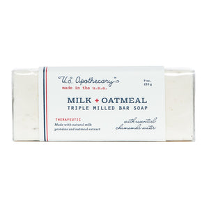 U.S. Apothecary Milk & Oatmeal Triple Milled Bar Soap