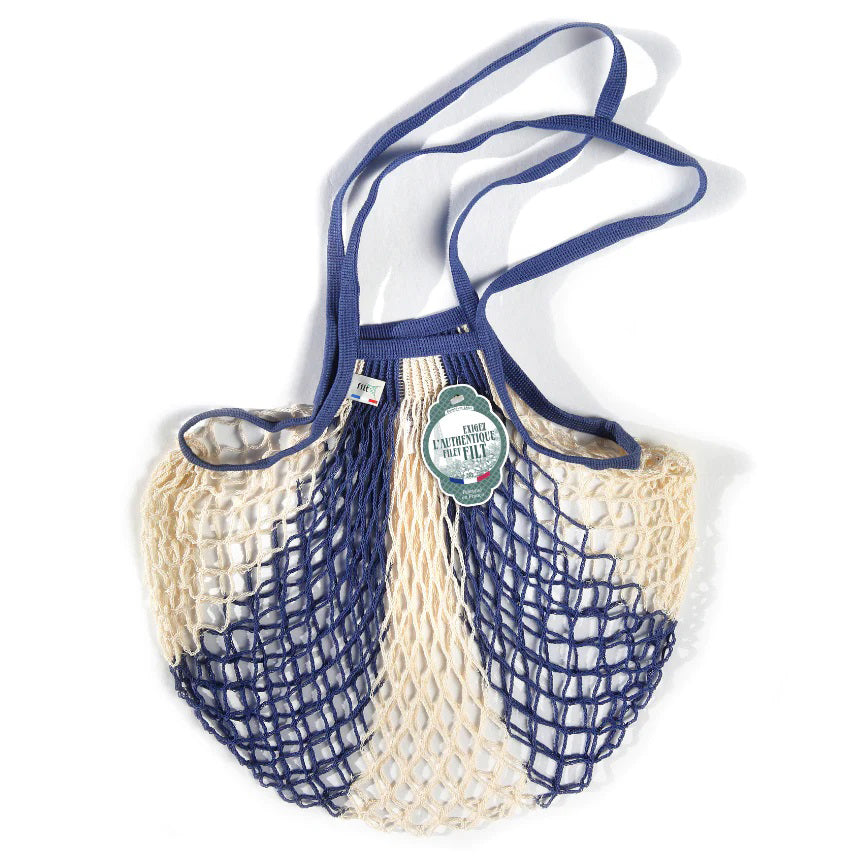 Filt Net Bag in Blue White Charleston Street