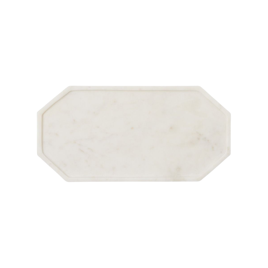 Aila White Marble Serving Trays