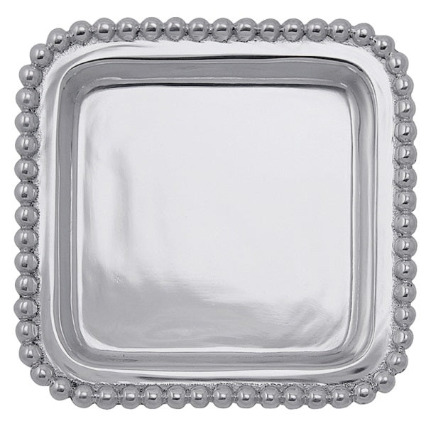 Mariposa String of Pearls Beaded Square Tray