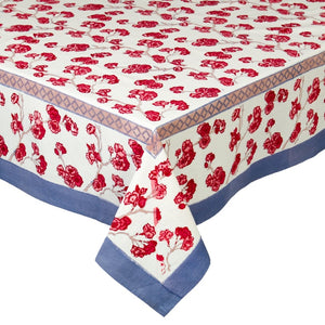 Cherry Blossom Cream & Blush Tablecloth