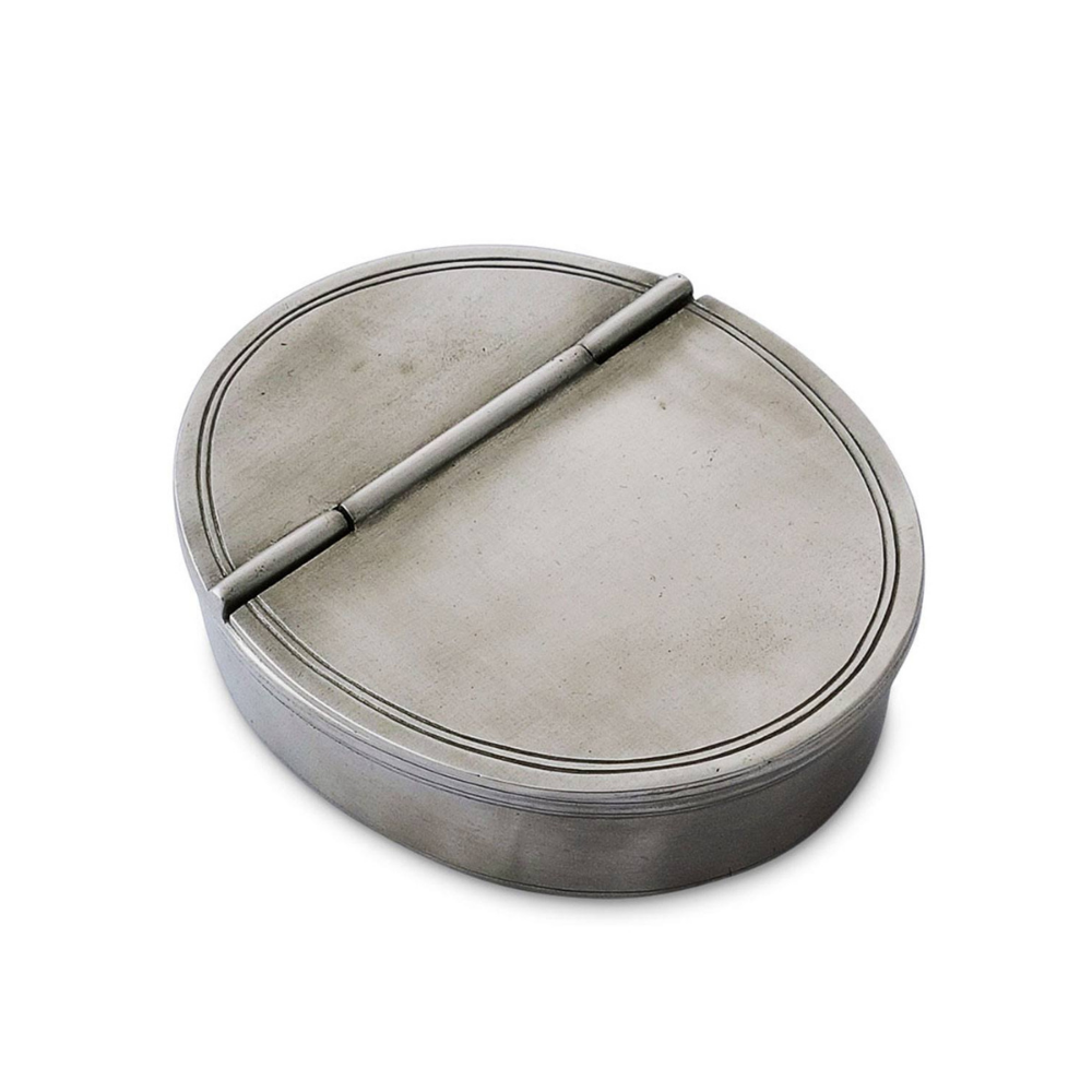 Match Pewter Lidded Cigar Ashtray