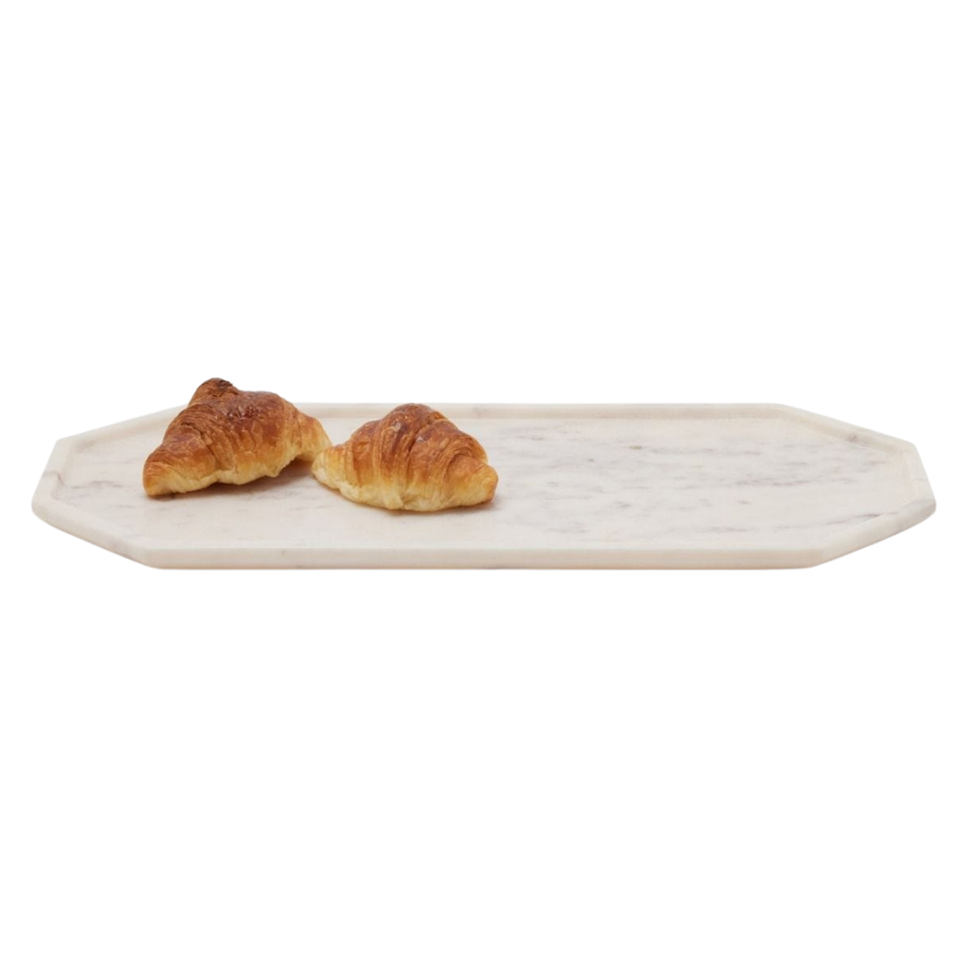 Aila White Marble Serving Trays