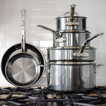 Load image into Gallery viewer, Hestan NanoBond Stockpot skillet covered sauce pan set stovetop
