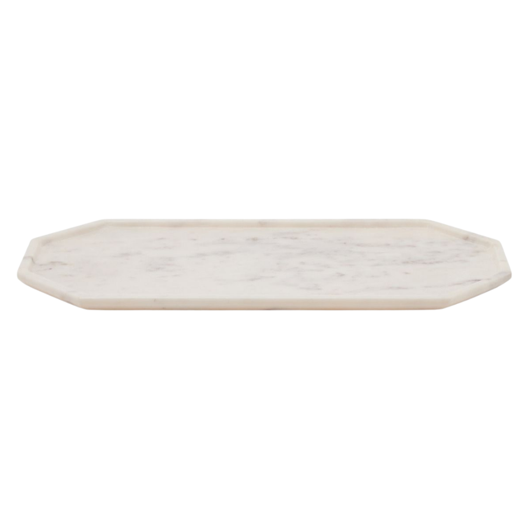 Aila White Marble Serving Trays