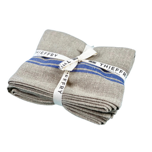 Linen Dish Towel in Blue Set of 2