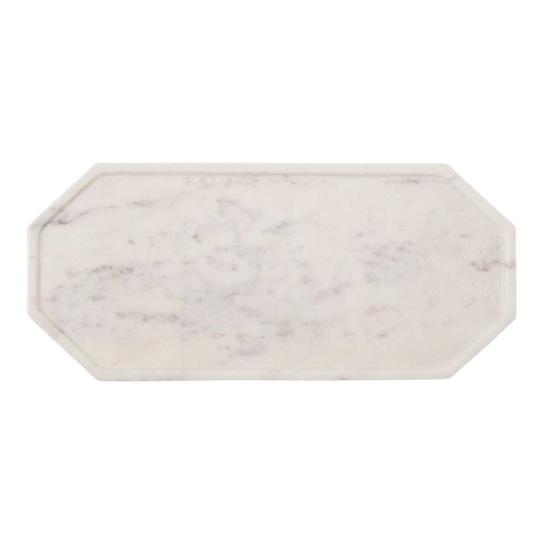 Aila White Marble Serving Trays