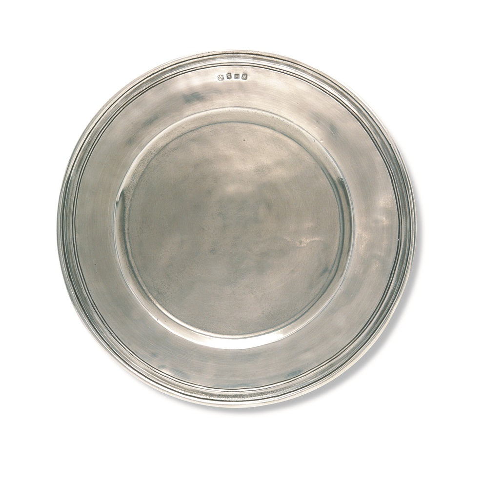 Match Pewter Scribed Rim Charger