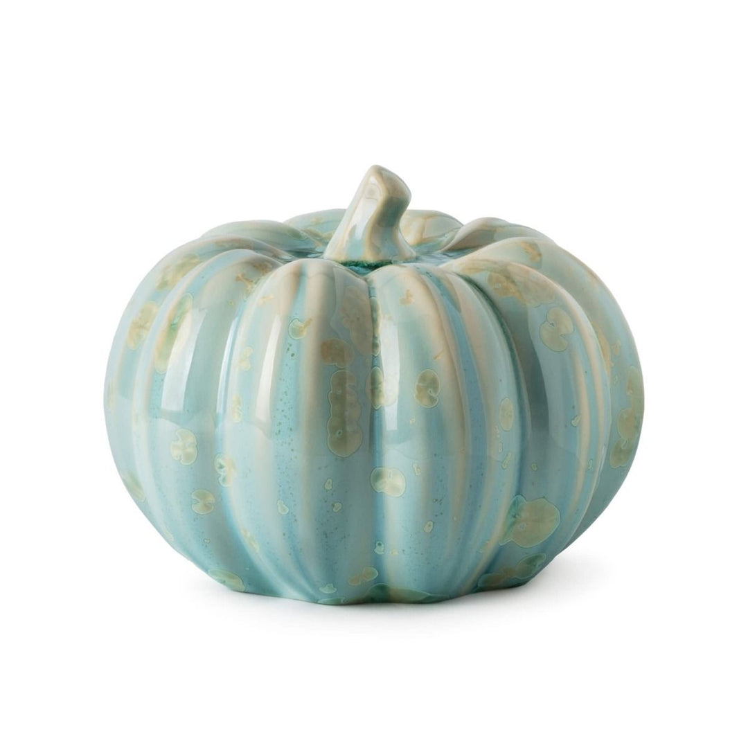 Simon Pearce Jade Crystalline Pumpkin, Large